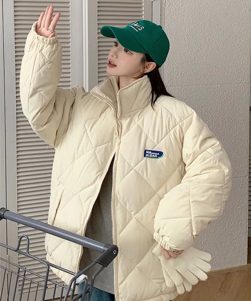 almo（アルモ）の「キルティングダウンジャケット(se)（ダウンジャケット/コート・レディース・ホワイト/ブルー/ブラック・FREE）」の2枚目の写真