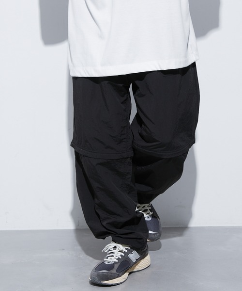 re_k by JUNRED（レクバイジュンレッド）の「re_k by JUNRED / 2WAYナイロンユーティリティパンツ（その他パンツ・メンズ・ブラック/パープル・S/M/L）」の2枚目の写真