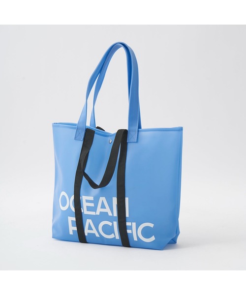 Ocean Pacific（オーシャンパシフィック）の「Ocean Pacific/オーシャンパシフィック ブランド ロゴ メッシュ素材 ポーチ付 シリコン風 トートバッグ バッグ（トートバッグ・メンズ・ブラック/ピンク・FREE）」の2枚目の写真