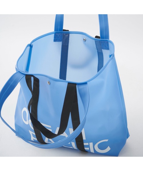 Ocean Pacific（オーシャンパシフィック）の「Ocean Pacific/オーシャンパシフィック ブランド ロゴ メッシュ素材 ポーチ付 シリコン風 トートバッグ バッグ（トートバッグ・メンズ・ブラック/ピンク・FREE）」の17枚目の写真