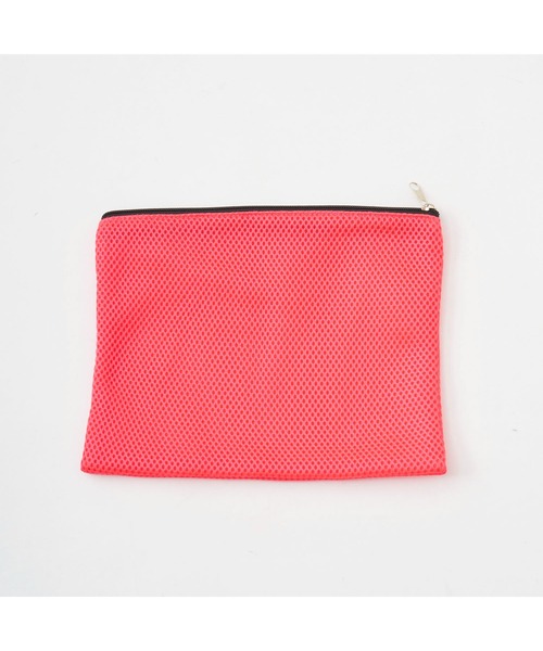 Ocean Pacific（オーシャンパシフィック）の「Ocean Pacific/オーシャンパシフィック ブランド ロゴ メッシュ素材 ポーチ付 シリコン風 トートバッグ バッグ（トートバッグ・メンズ・ブラック/ピンク・FREE）」の18枚目の写真