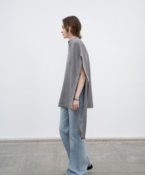 EKCOOKIES（イーケークッキーズ）の「【 EKCOOKIES 】ウエストフィットセミハイウエストストレートワイドパンツ（デニムパンツ・レディース・ライトインディゴブルー・S/M/L）」の3枚目の写真