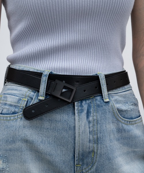 EKCOOKIES（イーケークッキーズ）の「【 EKCOOKIES 】ウエストフィットセミハイウエストストレートワイドパンツ（デニムパンツ・レディース・ライトインディゴブルー・S/M/L）」の13枚目の写真