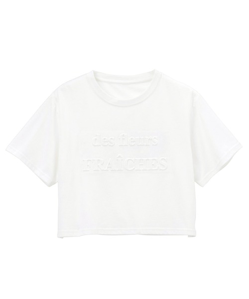 GeeRA（ジーラ）の「エンボスロゴショートTシャツ（Tシャツ/カットソー・レディース・ブラック/オフホワイト・LARGE/MEDIUM）」の15枚目の写真
