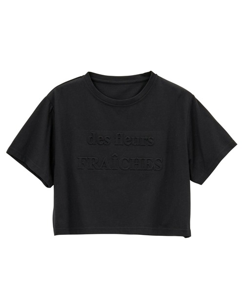 GeeRA（ジーラ）の「エンボスロゴショートTシャツ（Tシャツ/カットソー・レディース・ブラック/オフホワイト・LARGE/MEDIUM）」の16枚目の写真