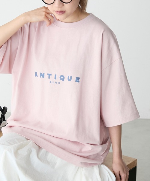forksy.（フォルクシー）の「【forksy.】シンプルロゴTシャツ（Tシャツ/カットソー・レディース・オフホワイト/ブラック/ピンク/イエロー/サックスブルー/ライトピンク・FREE）」の6枚目の写真