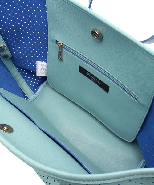 OUTLET（アウトレット）の「【Ciaopanic】パンチング2WAYトート（トートバッグ・レディース・ライトグリーン/イエロー・0）」の11枚目の写真