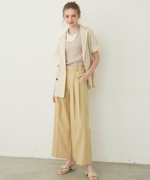 idem | crepe summer jacket/半袖サマージャケット(セットアップ)
