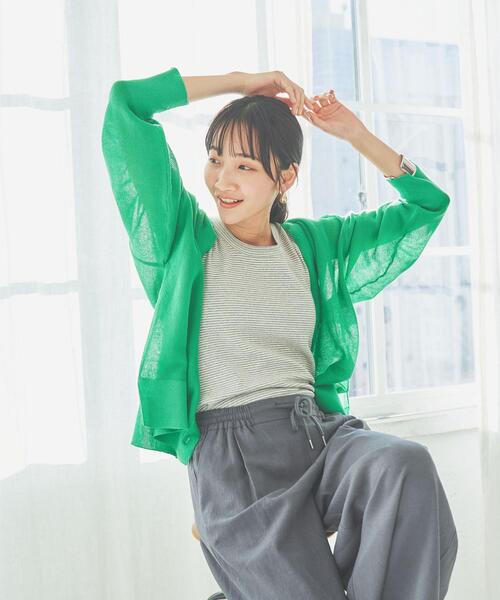 coen(コーエン)の「タックフライスボーダータンクトップ(タンクトップ・レディース・ブラック/ケリー/グレー・L/M)」の9枚目の写真