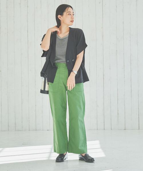 coen(コーエン)の「タックフライスボーダータンクトップ(タンクトップ・レディース・ブラック/ケリー/グレー・L/M)」の14枚目の写真