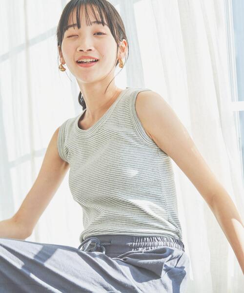 coen(コーエン)の「タックフライスボーダータンクトップ(タンクトップ・レディース・ブラック/ケリー/グレー・L/M)」の16枚目の写真