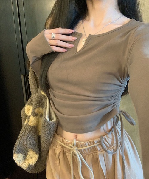 【新品】リボンモチーフカットソー リボンモチーフカットソー（Tシャツ/カットソー）｜CELFORD