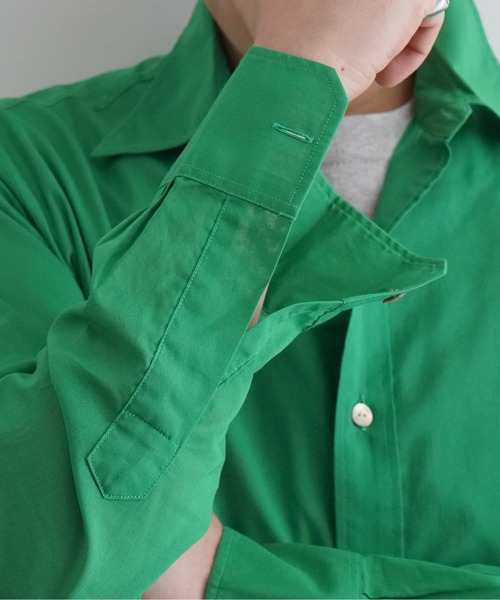 KAIKO（カイコー）の「KAIKO TRANSPARENT SHIRTS LS（シャツ/ブラウス・メンズ・ライトブルー/オフホワイト/グリーン/ライトパープル/オレンジ・1/2/3）」の15枚目の写真