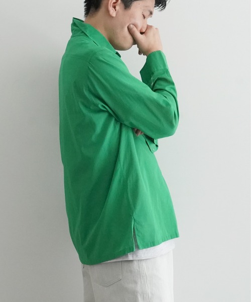 KAIKO（カイコー）の「KAIKO TRANSPARENT SHIRTS LS（シャツ/ブラウス・メンズ・ライトブルー/オフホワイト/グリーン/ライトパープル/オレンジ・1/2/3）」の16枚目の写真