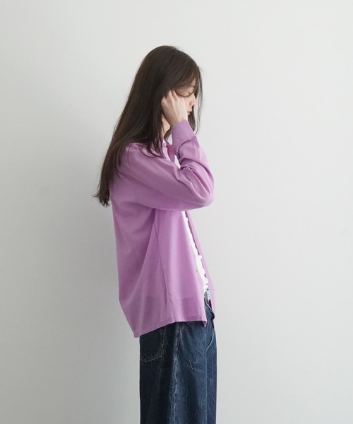 KAIKO（カイコー）の「KAIKO TRANSPARENT SHIRTS LS（シャツ/ブラウス・メンズ・ライトブルー/オフホワイト/グリーン/ライトパープル/オレンジ・1/2/3）」の18枚目の写真