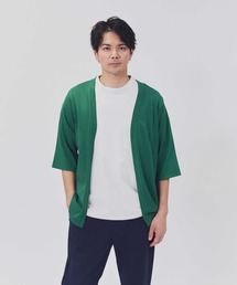 【PLUS ONE】サラサラ7分袖カーディガン