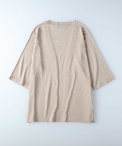 Right-on（ライトオン）の「【PLUS ONE】サラサラ７分袖カーディガン（カーディガン/ボレロ・メンズ・ブラック/ベージュ/グリーン・M/L/XL）」の11枚目の写真