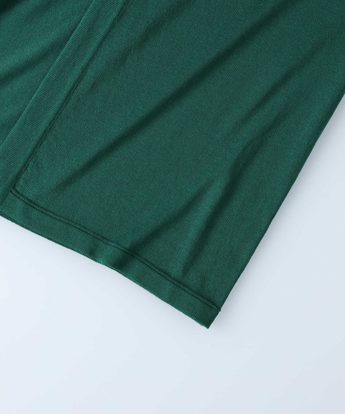 Right-on（ライトオン）の「【PLUS ONE】サラサラ７分袖カーディガン（カーディガン/ボレロ・メンズ・ブラック/ベージュ/グリーン・M/L/XL）」の9枚目の写真