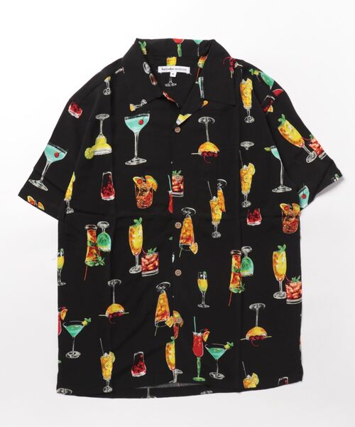 STYLEBLOCK（スタイルブロック）の「レーヨンアロハシャツ（シャツ/ブラウス・メンズ・オレンジ/オフホワイト/アイボリー/イエロー/ホワイト/サックスブルー/ワイン/ネイビー/ブラック系その他/ブラック・L/M/LL）」の16枚目の写真