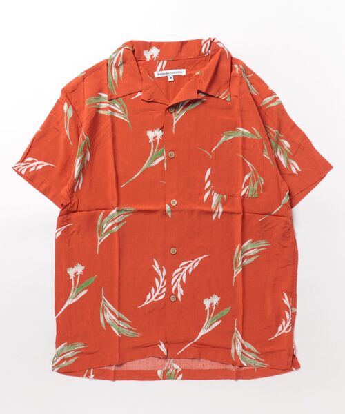 STYLEBLOCK（スタイルブロック）の「レーヨンアロハシャツ（シャツ/ブラウス・メンズ・オレンジ/オフホワイト/アイボリー/イエロー/ホワイト/サックスブルー/ワイン/ネイビー/ブラック系その他/ブラック・L/M/LL）」の21枚目の写真