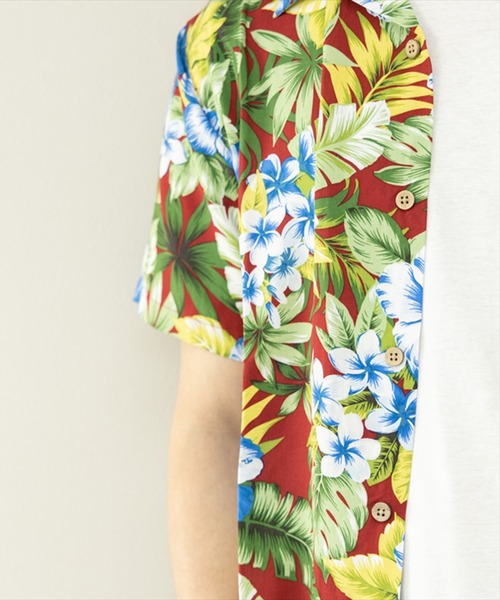 STYLEBLOCK（スタイルブロック）の「レーヨンアロハシャツ（シャツ/ブラウス・メンズ・オレンジ/オフホワイト/アイボリー/イエロー/ホワイト/サックスブルー/ワイン/ネイビー/ブラック系その他/ブラック・L/M/LL）」の22枚目の写真