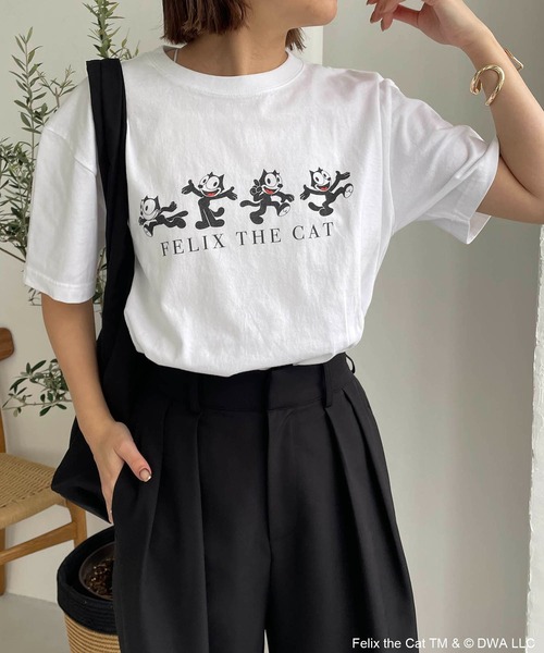 GOOD ROCK SPEED(グッドロックスピード)の「〈GOOD ROCK SPEED〉FELIX Tシャツ(Tシャツ/カットソー・レディース・ライトグレー/ホワイト・FREE)」の14枚目の写真