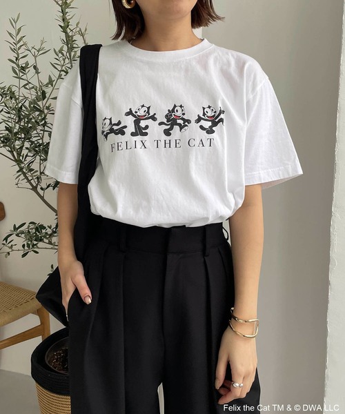 GOOD ROCK SPEED(グッドロックスピード)の「〈GOOD ROCK SPEED〉FELIX Tシャツ(Tシャツ/カットソー・レディース・ライトグレー/ホワイト・FREE)」の15枚目の写真