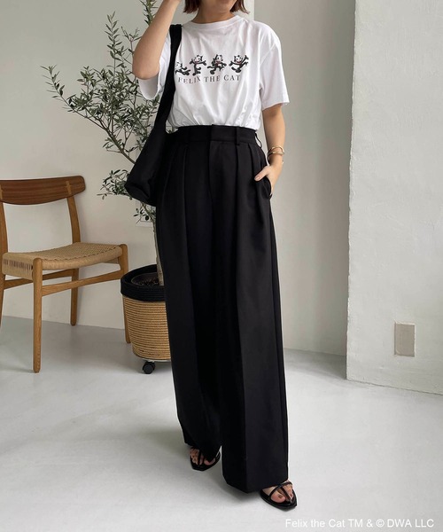 GOOD ROCK SPEED(グッドロックスピード)の「〈GOOD ROCK SPEED〉FELIX Tシャツ(Tシャツ/カットソー・レディース・ライトグレー/ホワイト・FREE)」の16枚目の写真