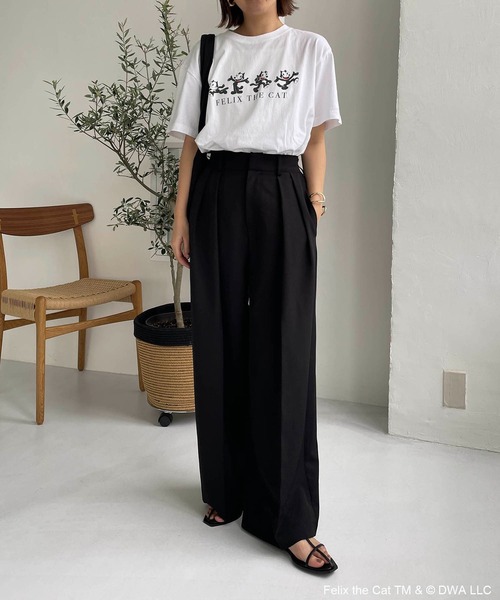 GOOD ROCK SPEED(グッドロックスピード)の「〈GOOD ROCK SPEED〉FELIX Tシャツ(Tシャツ/カットソー・レディース・ライトグレー/ホワイト・FREE)」の18枚目の写真