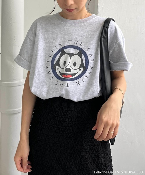 GOOD ROCK SPEED(グッドロックスピード)の「〈GOOD ROCK SPEED〉FELIX Tシャツ(Tシャツ/カットソー・レディース・ライトグレー/ホワイト・FREE)」の22枚目の写真