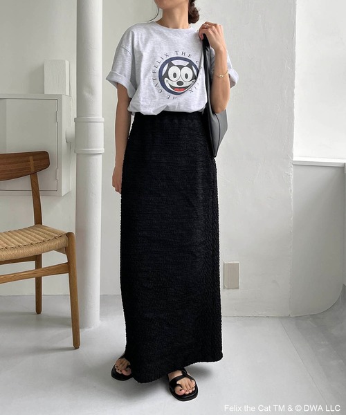 GOOD ROCK SPEED(グッドロックスピード)の「〈GOOD ROCK SPEED〉FELIX Tシャツ(Tシャツ/カットソー・レディース・ライトグレー/ホワイト・FREE)」の3枚目の写真