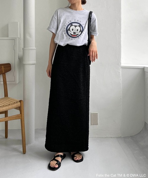 GOOD ROCK SPEED(グッドロックスピード)の「〈GOOD ROCK SPEED〉FELIX Tシャツ(Tシャツ/カットソー・レディース・ライトグレー/ホワイト・FREE)」の4枚目の写真