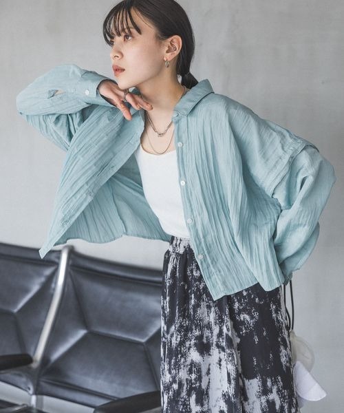 合成皮革　新品 JEANASIS（ジーナシス）の「グロッシーワッシャー2WAYショート