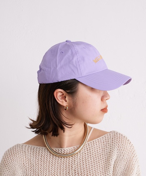 Omekashi（オメカシ）の「MILLBURY CAP（キャップ・レディース・ベージュ/オフホワイト/パープル・FREE）」の14枚目の写真
