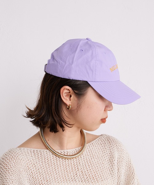 Omekashi（オメカシ）の「MILLBURY CAP（キャップ・レディース・ベージュ/オフホワイト/パープル・FREE）」の10枚目の写真