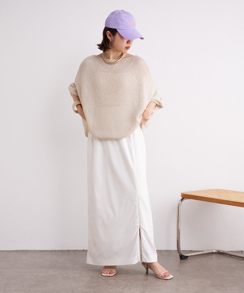 Omekashi（オメカシ）の「MILLBURY CAP（キャップ・レディース・ベージュ/オフホワイト/パープル・FREE）」の4枚目の写真