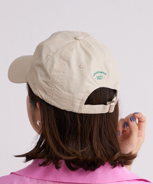 Omekashi（オメカシ）の「MILLBURY CAP（キャップ・レディース・ベージュ/オフホワイト/パープル・FREE）」の5枚目の写真