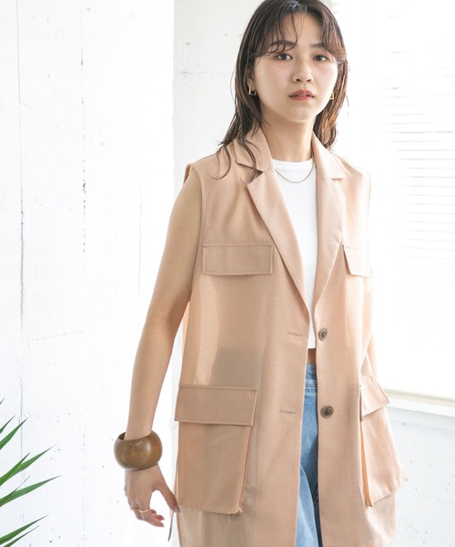 KBF（ケイビーエフ）の「ラウンドウッドバングル（ブレスレット・レディース・ブラウン/ナチュラル・ONE）」の5枚目の写真