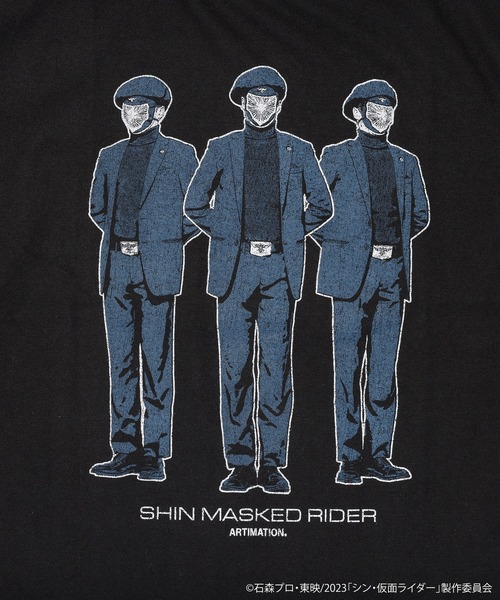 仮面ライダー(カメンライダー)の「<シン・仮面ライダー×ARTIMATION> SHOCKER Tシャツ(Tシャツ/カットソー・メンズ・ブラック・MEDIUM/LARGE/X-LARGE)」の3枚目の写真