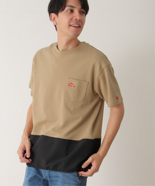 ikka(イッカ)の「URBAN NATURE LIFE アーバンネイチャーライフ バイカラードロストTシャツ(Tシャツ/カットソー・メンズ・ベージュ/ブラック・S/M/L/XL)」の15枚目の写真
