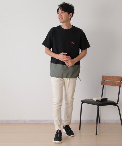ikka(イッカ)の「URBAN NATURE LIFE アーバンネイチャーライフ バイカラードロストTシャツ(Tシャツ/カットソー・メンズ・ベージュ/ブラック・S/M/L/XL)」の20枚目の写真