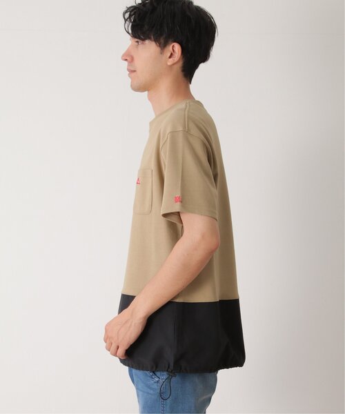 ikka(イッカ)の「URBAN NATURE LIFE アーバンネイチャーライフ バイカラードロストTシャツ(Tシャツ/カットソー・メンズ・ベージュ/ブラック・S/M/L/XL)」の21枚目の写真