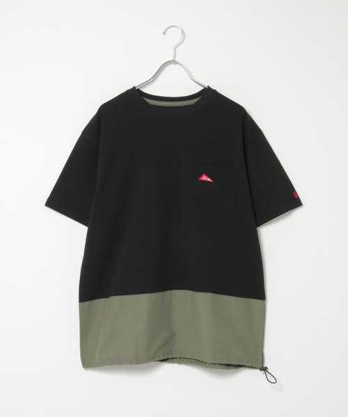 ikka(イッカ)の「URBAN NATURE LIFE アーバンネイチャーライフ バイカラードロストTシャツ(Tシャツ/カットソー・メンズ・ベージュ/ブラック・S/M/L/XL)」の2枚目の写真