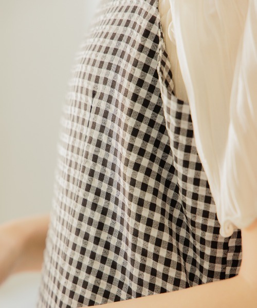 flower（フラワー）の「スレンダーチェックワンピース（ワンピース・レディース・グリーン/ブラック・FREE）」の20枚目の写真