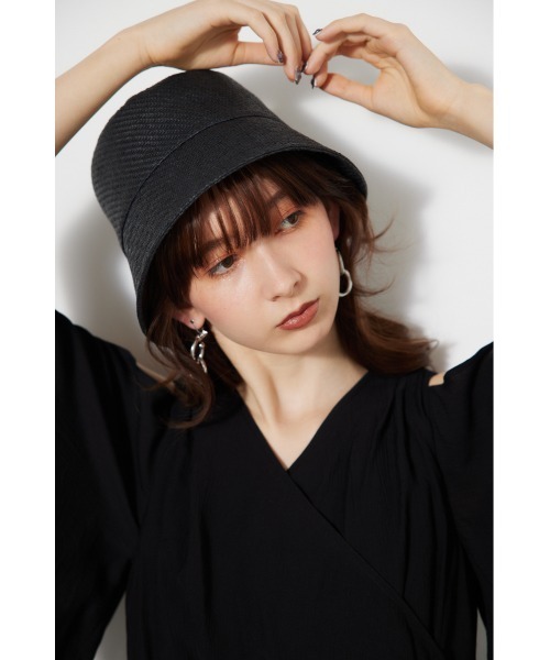 rienda（リエンダ）の「ブレードバケットハット（ハット・レディース・ピンク/ブラック/ベージュ・FREE）」の2枚目の写真