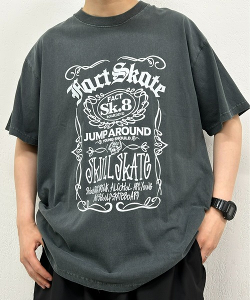 WHO'S WHO gallery（フーズフーギャラリー）の「COOPER FACTラベルピグメントビッグTEE（Tシャツ/カットソー・レディース・ホワイト/ブラック・FREE）」の8枚目の写真