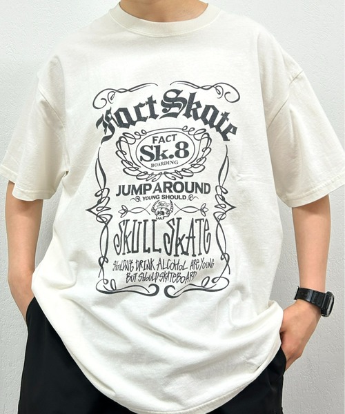 WHO'S WHO gallery（フーズフーギャラリー）の「COOPER FACTラベルピグメントビッグTEE（Tシャツ/カットソー・レディース・ホワイト/ブラック・FREE）」の5枚目の写真