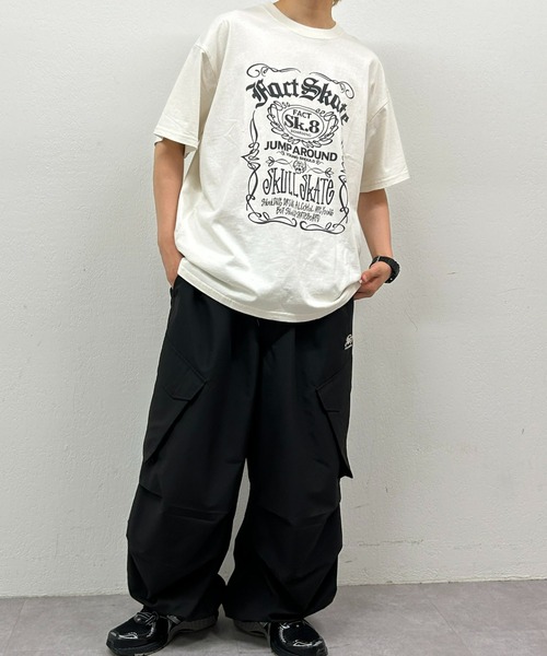 WHO'S WHO gallery（フーズフーギャラリー）の「COOPER FACTラベルピグメントビッグTEE（Tシャツ/カットソー・レディース・ホワイト/ブラック・FREE）」の6枚目の写真