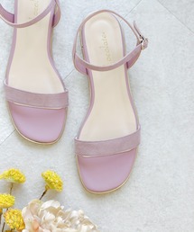 ストラップ ローヒールサンダル【日本製】