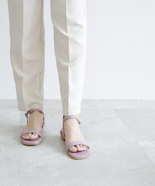 chocolates（チョコラテス）の「ストラップ ローヒールサンダル【日本製】（サンダル・レディース・ピンク/ブラウン系/ホワイト/ブラック・S/M/L/LL）」の8枚目の写真